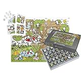 puzzleYOU: SMART Sorted® | Puzzle 1000 Teile leicht gemacht „Sheepworld – Baumhaus“