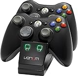 Venom Twin Docking Station für Xbox 360 - Ladestation für Xbox 360 Controller inklusive 2 Zusatz Akk