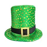 Kustimantu St. Patricks-Hüte, grüner Elfenhut – Grüner Zylinder des Elfs der Neuheit – Der Kleeblatthut für das St. Patrick's Day Kostüm p