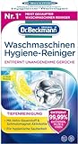 Dr. Beckmann Waschmaschinen Hygiene-Reiniger | Maschinenreiniger mit Aktivkohle | Entfernt unangenehme Gerüche | 250 g (Die Verpackung kann variieren)