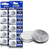 LiCB 10 Stück CR2032 3V Lithium Knopfzellen CR 2032 B