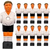 EYEPOWER 11 Tischkicker Figuren 13mm - Deutschland Schwarz Weiß - Tisch Fussball Kicker Figuren - Tisch Fussballspiel Zubehör Fußball Kickertisch Ersatzteile Tischfussball Figuren Kicker T
