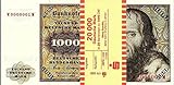 *** 20 x 1000 DM, Deutsche Mark, Geldscheine 1980, mit Banderole - Reproduktion ***