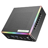 Trycoo HA-4 Mini Gaming PC, AMD Ryzen 7 Mini PC Ryzen 7 7840HS Processor (up to 5.1GHz), DDR5-5600 32GB RAM 1TB PCIe4.0 SSD. Triple 4K@60Hz Output, 2.5Gbps LAN/Wi-Fi6/BT5.2, USB-C and RGB