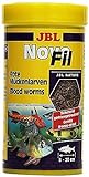 JBL NovoFil 30270 Ergänzungsfutter für wählerische Aquarienfische Rote Mückenlarven, 250