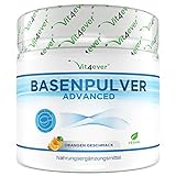 Basenpulver - 360 g (72 Portionen) - Extra reich an Magnesium, Zink, Kalium, Calcium - Basenfasten - Mit Orangen Geschmack - Veg