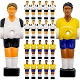 eyepower 22 Tischkicker Figuren 13mm - Deutschland vs. Brasilien - Tisch Fussball Kicker Figuren - Tisch Fussballspiel Zubehör Fußball Kickertisch Ersatzteile Tischfussball Figuren Kicker T