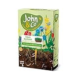 JOHN & CO Rasen Nachsaat 1,6kg für 80m² – Hochwertiges Grassamen Schnellkeimend – Für Alle Rasensorten – Gegen Moos und Unk