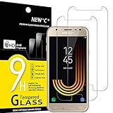 NEW'C 2 Stück, Panzer Schutz Glas für Samsung Galaxy J5 2017, Frei von Kratzern, 9H Härte, HD Displayschutzfolie, 0.33mm Ultra-klar, Ultrabeständig
