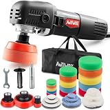 Mini Auto Poliermaschine,AUTIWOZ 850W Polierer,25mm/50mm/75mm Polierscheiben/Pads,Kleine Rotations Poliermaschine,6 Geschwindigkeiten,2600-5200 RPM,Polieren von Kleinen Flächen,Detailp