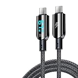 5A 100W Digital Display USB Kabel 66W Typ C Schnellladegerät USB-C Kabel für Xiaomi Huawei Poco Samsung Oneplus (USB C-C)