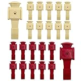 EYEPOWER 22 Outdoor Tischkicker Figuren 16mm - Beige vs. Bordeaux Rot - Tisch Fussball Kicker Figuren -Tisch Fussballspiel Zubehör Fußball Kickertisch Ersatzteile Tischfussball Figuren Kicker T