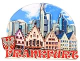 Souvenir Magnet Frankfurt Skyline 8,5 x 7 x 1 cm Kühlschrankmagnet Deko GCG 719493