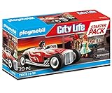 PLAYMOBIL City Life 71078 Starter Pack Hot Rod, Spielzeug-Auto im 50er Jahre Stil, Erstes Spielzeug für Kinder ab 4 J