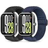 CHANRASI Elastisches Armband kompatibel mit Xiaomi Redmi Watch 5/Redmi Watch 4 Damen Herren,2 Stück Verstellbare Dehnbare Armbänder Sport Ersatz Armband für Xiaomi mi Band 9 Pro/8