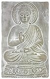 Buddha Deko-Set Teelichthalter Zen-Statue Meditation Achtsamkeit (Buddha-4 Wandrelief)