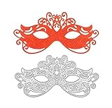 Stanzschablonen zum Basteln, 12,2 x 6,2 cm, lustige Party-Maske, Metall-Stanzformen für Scrapbooking, Fotoalbum, dekorative Prägeschab