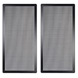 240mm x 120mm PC-Gehäuse-Staub-Netzfilter, 2 Stück, magnetischer Rahmen, Computer-Ventilator, Staub-Netz, PC-Kühlerfilter, staubdicht, PVC-Abdeckgitter, Schw