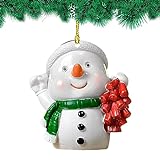 Mini-Weihnachtsschmuck aus Acryl – 2D-Schneemann, Mini-Weihnachtsdekoration, Heimdekoration, Akzente für Küche, Einkaufszentren, Restaurants, Klassenzimmer, G