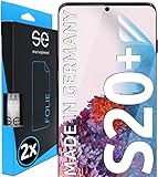 2x se® 3D SCHUTZFOLIE Transparent für Samsung Galaxy S20 Plus,Selbstheilend, 100% Fingerabdruck & FaceID kompatibel, einfache blasenfreie Installation, Ultra-Klar, Stoß-Kratzfest, aus D