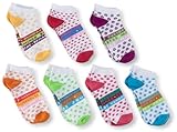 Jefferies Socks Mädchen 2–6 x Wochentage, niedrig geschnitten, 7 Paar, Mehrfarbig/Meereswellen (Ocean Tides), M
