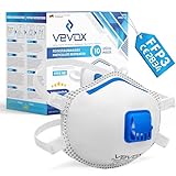VEVOX® FFP3 Atemschutzmasken - Im 5er Set - mit Komfort Plus Abdichtung - Staubschutzmaske FFP3 mit Ventil - Für den zuverlässigsten S