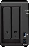 Synology DS723+ 20 TB Desktop-NAS-Lösung mit 2 Einschüben, installiert mit 2 x 10 TB Western Digital Red Plus Laufwerk