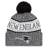 New Era NFL Sideline 2018 Bobble Mütze New Eng