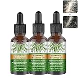30ml Wild Rosemary Growth Hair Oil For Hair Growth Organic,Nourishes Scalp,Light Weight,Non Greasy,Improves Scalp Circulation (3PCS)