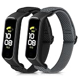 Vodtian Elastisch Armband Kompatibel mit Samsung Galaxy Fit 2 Armband für Damen Herren, Verstellbares Ersatzarmbänder Nylon Loop Sport Uhrenarmband für Galaxy Fit 2