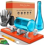 Home Pro Shop Flaschen- und Glasschneider Kit - DIY Glasschneider für Flaschen - Flaschenschneider Kit für Wein, Bierflaschen, Einmachgläser mit Sicherheitshandschuhen & Zubehö