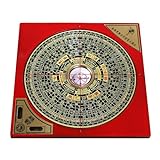 Feng Shui Compass, Chinese Compass for Navigation, Chinese Feng Shui Compass, Chinese Feng Shui Decoration Lo Pan Compass, Portable Yang Ba Gua Alloy Luo Pan Professional Compass, Offices, H