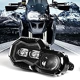 REALOVE LED Scheinwerfer kompatibel mit Motorrad F800GS F800GS Abenteuer F700GS F650GS Frontleuchte mit Engelsaugen Tagfahrlicht, E-Prü