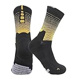 FASLOLSDP Dicke Socken mit Rutschfester Handtuchunterseite, mehrfarbige Socken Yoga Socken Herren Ohne Zehen (Black, One Size)