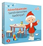FRANZIS 67360 - Sandmännchen Adventskalender Bastelspaß, 24 Bastelprojekte und Vorlesegeschichten bis Weihnachten, für Kinder ab 3 J