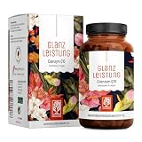 NATURTREU® Glanzleistung - Coenzym Q10 Kapseln hochdosiert mit 200mg pro Kapsel - 90 vegane Kapseln für 3 Monate - reines Ubiquinon aus pflanzlicher F