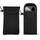 Universelle Neopren-Handyhülle, stoßfest, mit Karabinerhaken, für iPhone 16, 15, 14, 13, 12, 11, Pro Max, 11, XR, XS, Max, Google Pixel 8, 7, 6 Pro, OnePlus Nord N200, Moto G 5G, Moto G Play 2024