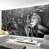 Moderne Minimalistische Architektur Schwarz Weiß Marilyn Monroe Tapete Wohnzimmer Esszimmer Einkaufszentrum De 3D Tapete Vlies Effekt Tv Die Fototapete Wandbild Wohnzimmer Schlafzimmer-430cm×300