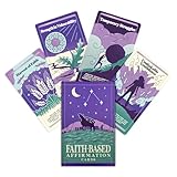 PURPLE CANYON Affirmationskarten auf Glaubensbasis – tägliche Schrift & Gebetskarten mit Bibelversen | Christliche Geschenke für Frauen Ermutigung & Inspiration | 52-Karten-Deck