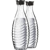 SodaStream Glaskaraffen Doppelpack 2x 0,6 l, passend für Pinguin und Kristallwassersp