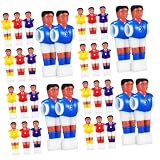 4 Sätze Fußball-maschinenpuppe Tischfußball Zubehör Tischfußball Figuren Kickerfiguren Fußballzubehör Fußball- Fußballfiguren Kicker-ersatzspieler Umweltharz 8 Stück * 4 MAGICLULU