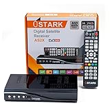 Ostark AS2X 10 Bits Digitaler Satellitenreceiver FTA DVB S2 S S2X DVBS2 HDMI FHD 1080P FTA H265 USB WiFi WLAN rj45 im Lieferumfang