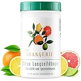 Meine Orangerie - Langzeit-Zitrusdünger [1kg] - Profi Zitruspflanzendünger - Gleichmäßige Langzeit-Wirkung für 6 Monate - Langzeit Zitrusdünger für Citrusp