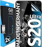 2x se® 3D SCHUTZFOLIE Transparent für Samsung Galaxy S20 Ultra,Selbstheilend, 100% Fingerabdruck & FaceID kompatibel, einfache blasenfreie Installation, Ultra-Klar, Stoß-Kratzfest, aus D