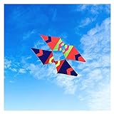 ZEEGII Drachen 3D-Drachen, die for Erwachsene fliegen, Drachen, Fallschirmspielzeug, Pilotendrachen, Sportstranddrachen, Brise, Flugdrachen, Radkob