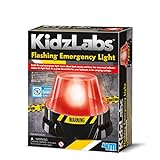 4M - 68697 - KidzLabs - Alarmlicht - Blinkendes Warnlicht, Experimentierkasten, Geburtstagsgeschenk, Experimentierset, Elektro-Bausatz für Alarmanlage - für Kinder ab 5 J