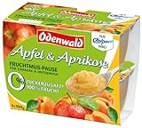 Odenwald Fruchtmus-Pause Apfel & Aprikose, 4x100g, 100% Frucht, ohne Zuck