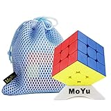 Gobus MoYu WEILONG WR M 3x3 2021 Verbesserter weilong WRM 3x3 Zauberwürfel Smooth Magic Cube Brain Teaser 3D-Puzzle-Spielzeug mit Einer Würfeltasche und einem Würfelständer Stick