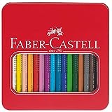 Faber-Castell 110916 - Buntstifte Jumbo Grip, 16 Stifte im M