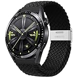 Songsier Armband für Huawei Watch GT 4 46mm/ GT 5 46mm/ GT 3 46mm/ GT 2 46mm/ GT, 22mm Verstellbares Atmungsaktives Weiches Stretch Uhrenarmband für Huawei Watch GT 3 Pro 46mm/ GT 2e/ GT R